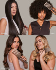 ZIGZAG Brush – best hair brush for all hair types including straight, curly, wavy, coily, and extensions.