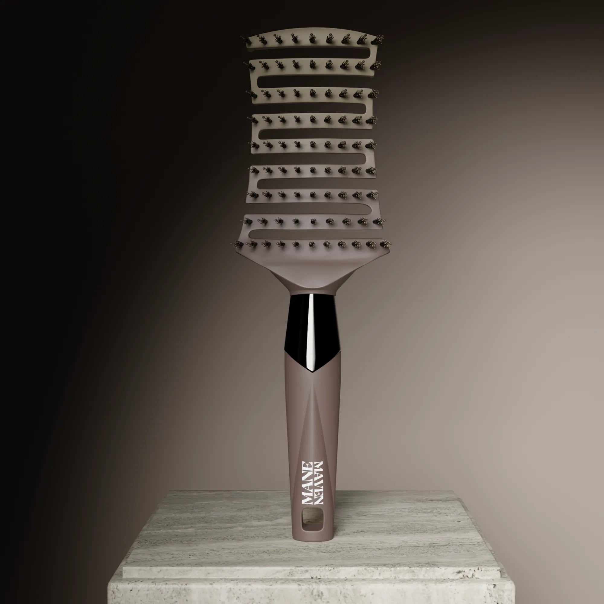 The ZIGZAG Brush – best hair brush for gentle detangling, smoothing, and healthy, shiny hair.